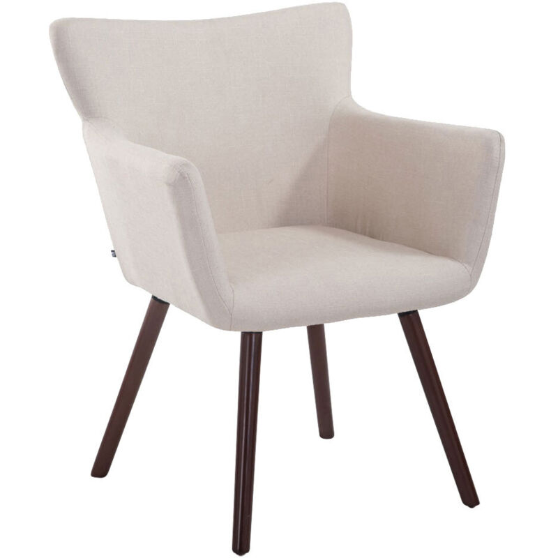 

CLP - Silla De Salón Antwerpen En Tela Crema Nogal