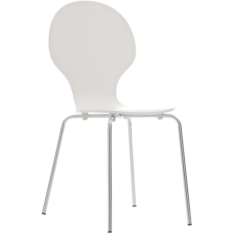 

Silla De Comedor Apilable Diego Blanco