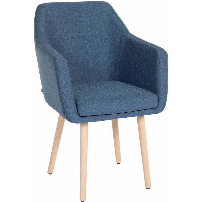 

CLP - Silla De Salón Utrecht En Tela Azul Natural (roble)