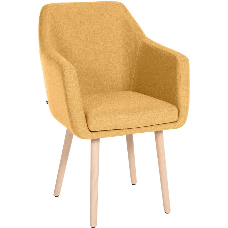 

Silla De Salón Utrecht En Tela Amarillo Natural