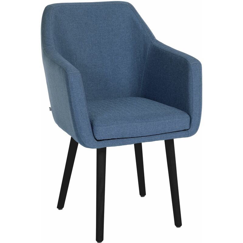 

CLP - Silla De Salón Utrecht En Tela Azul Negro (roble)