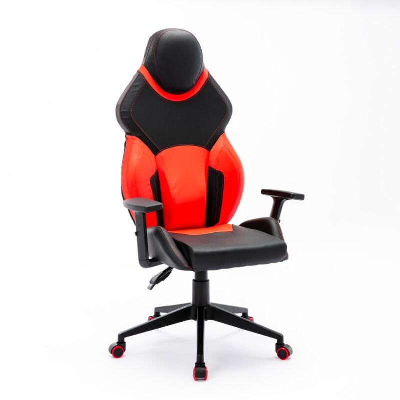 

Silla videojuegos gaming ergonómica polipiel deportiva regulable Portimao Fire