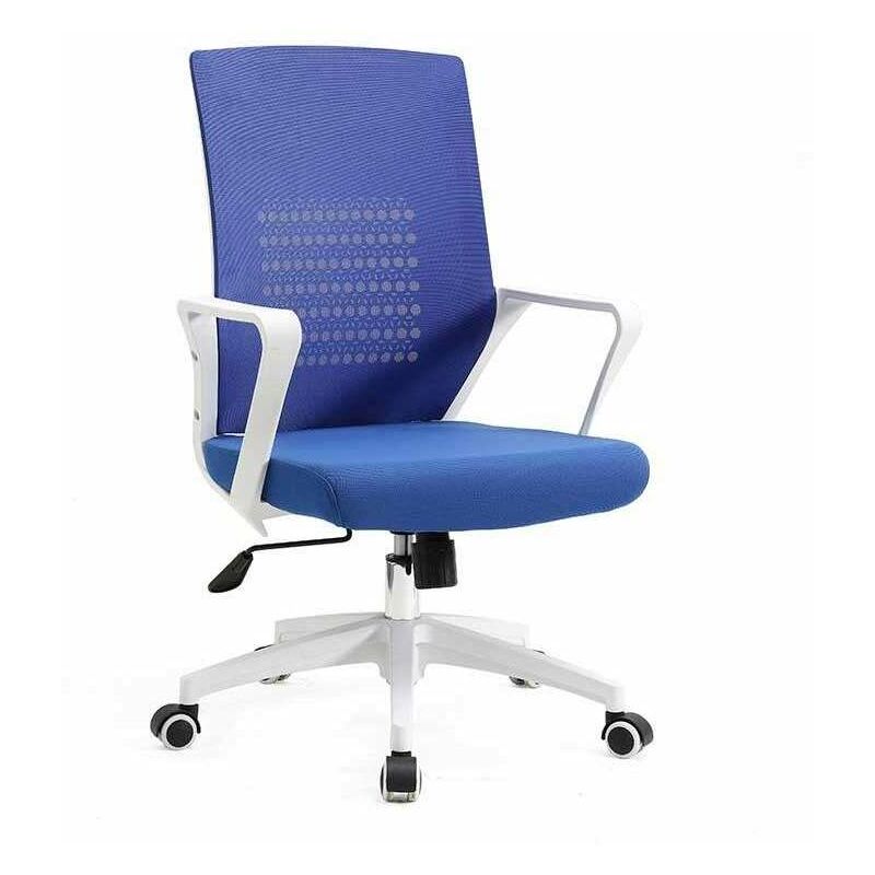 

Silla despacho de diseño moderno giratoria elevable en dos colores 92-105 cm(alto)58 cm(ancho)50 cm(largo) Color AZUL