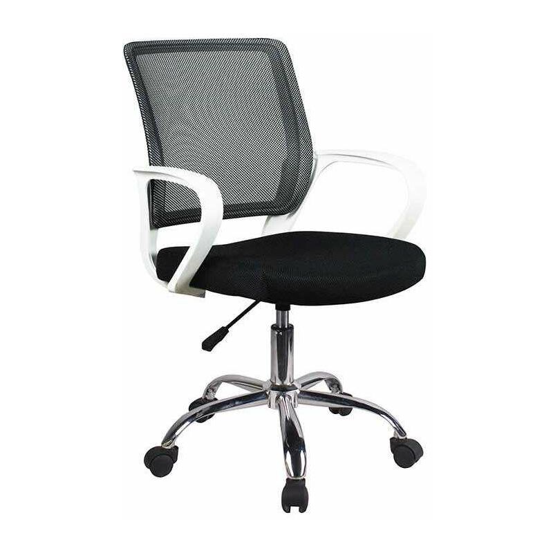 

Silla despacho de diseño moderno giratoria elevable varios colores a elegir 53 cm(ancho) 79/91 cm(altura) 49 cm(fondo) Color NEGRO