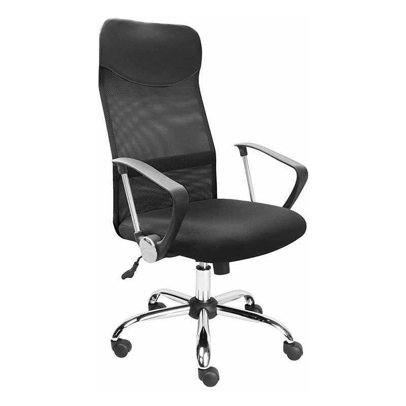 

Silla despacho giratoria elevable con reposacabezas 61 cm(ancho) 109/116 cm(altura) 64 cm(fondo) Color NEGRO
