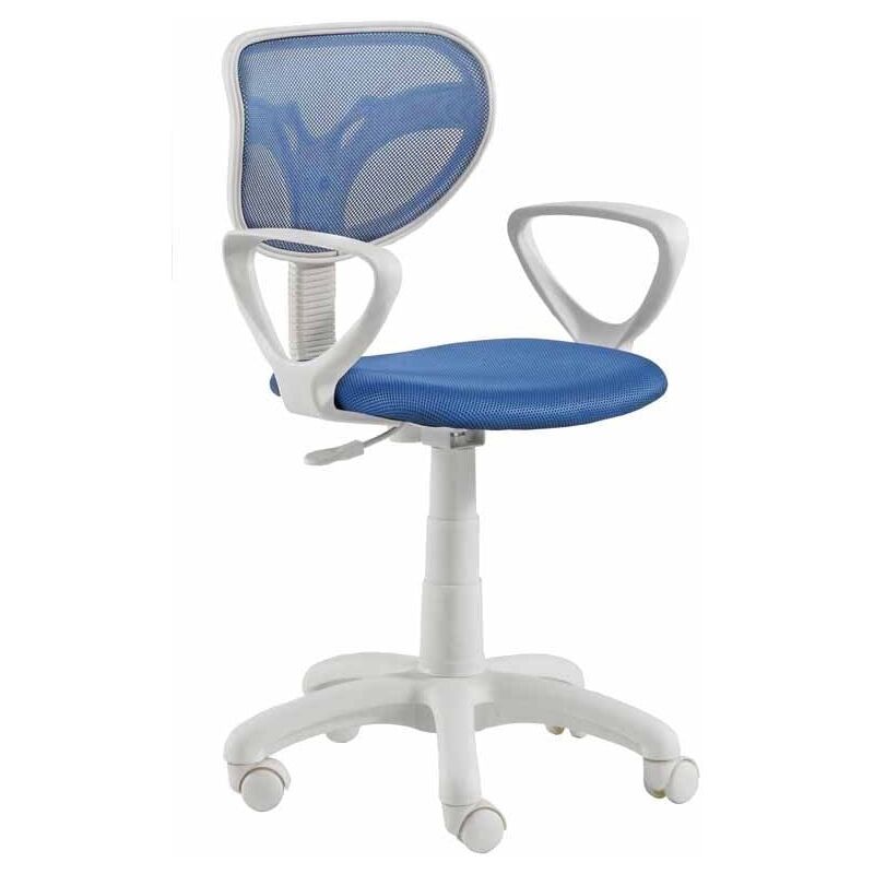 

Silla de escritorio giratoria elevable estudio juvenil estilo moderno 105x54x54 cm COLOR AZUL