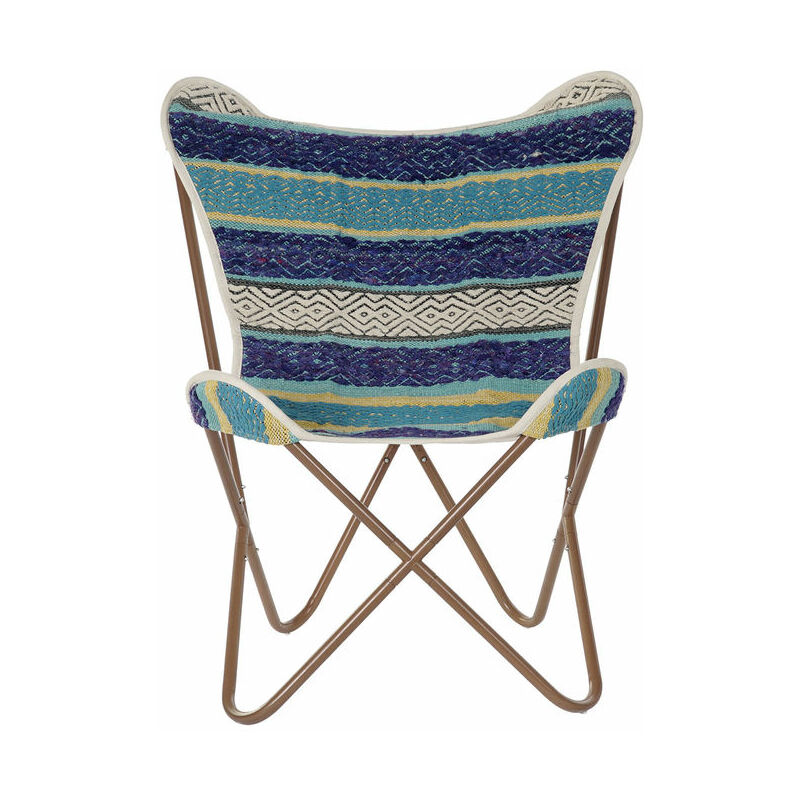

Silla DKD Home Decor Algodón Hierro (74 x 65 x 90 cm)