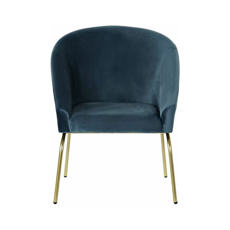 

Silla DKD Home Decor Azul Poliéster Metal Dorado (72 x 63 x 88 cm)