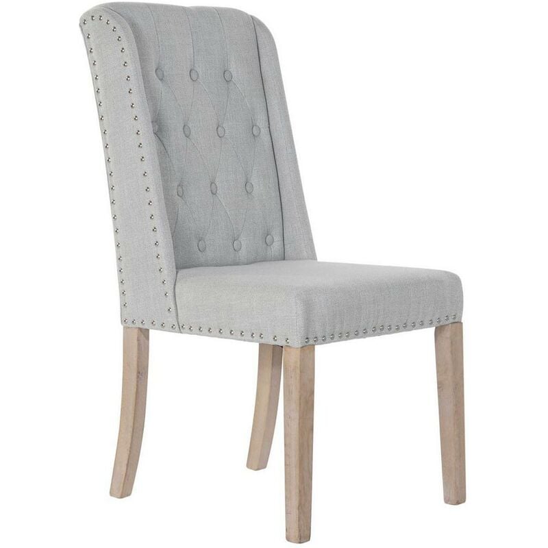 

Silla DKD Home Decor Gris Lino Madera de caucho (53 x 53 x 102 cm)