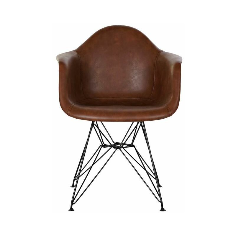 

Silla DKD Home Decor Marrón Negro Poliuretano Metal (64 x 59 x 84 cm)