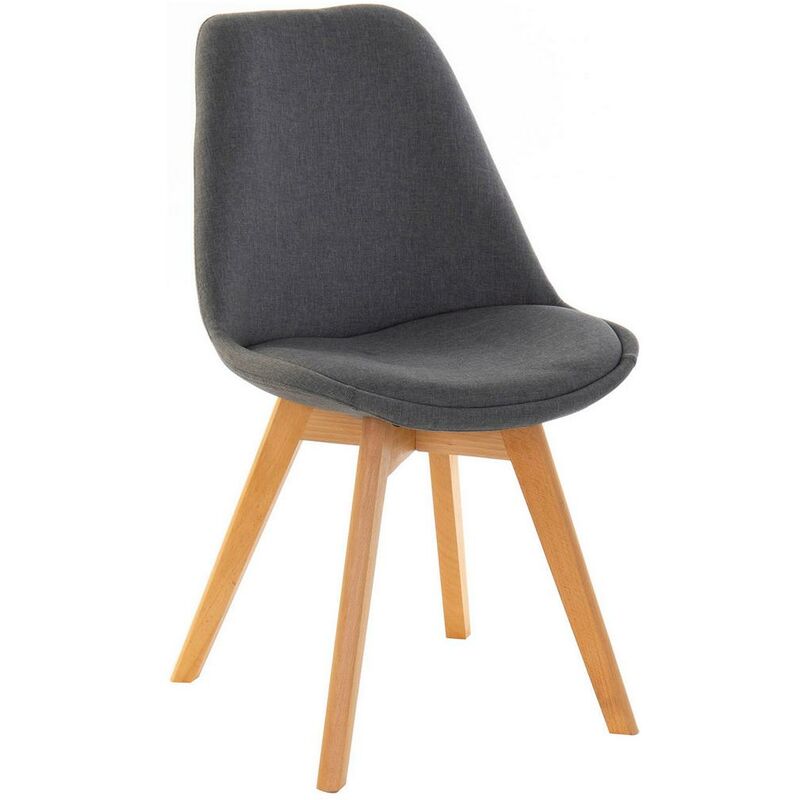 

Silla DKD Home Decor Poliéster madera de haya Gris oscuro (48 x 56 x 83 cm)