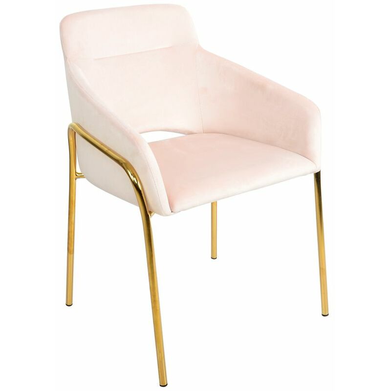 

Silla DKD Home Decor Rosa Poliéster Metal (59 x 60 x 83 cm)