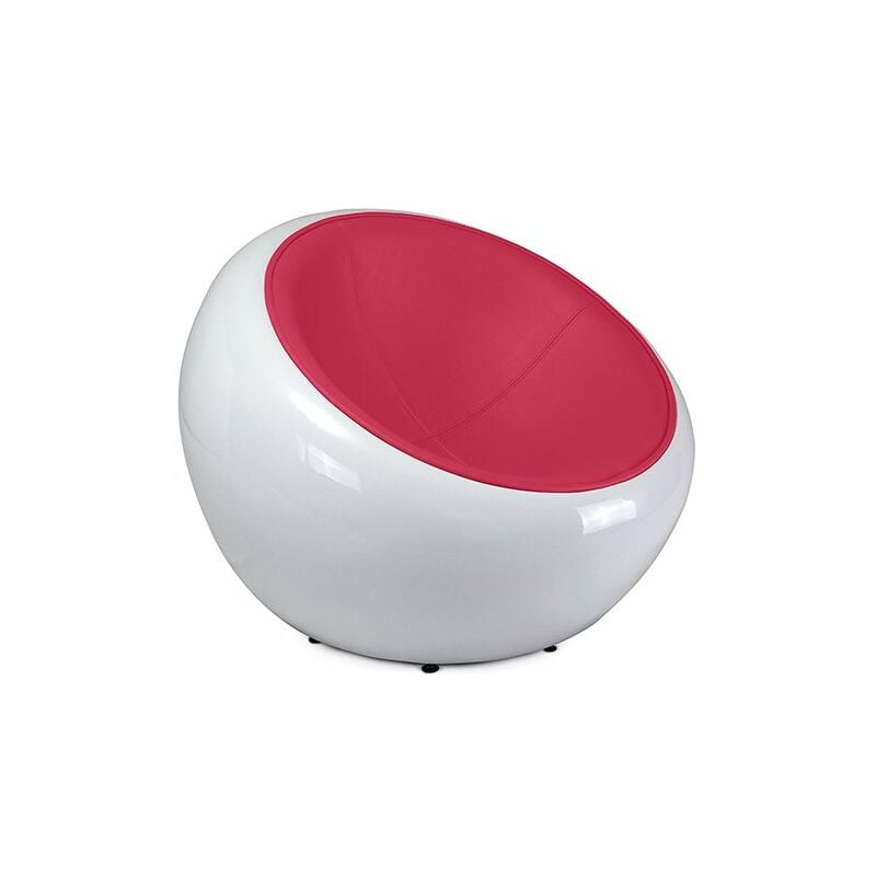 

Silla Egg Poco - Cuero de Imitación Fucsia Cuero de imitación, Fibra de vidrio, Plástico