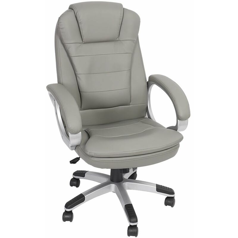 

Silla ejecutiva Silla de oficina 120 KG Silla giratoria Silla de escritorio Silla de ordenador Oficina Gris