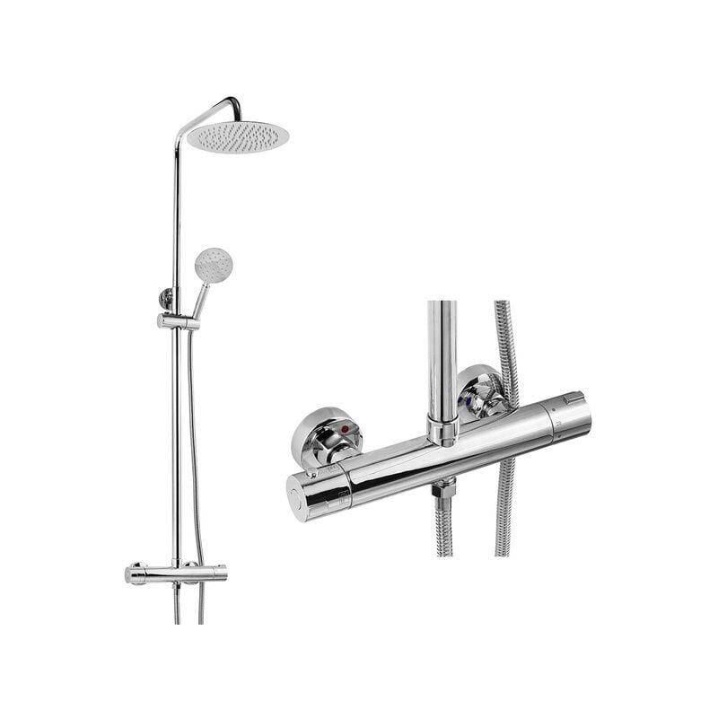 Silla Élégant Colonne de Douche avec Mitigeur Réglable en Hauteur Système de Douche termostatique, c