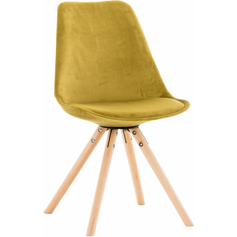 

Silla en Terciopelo Pegleg Rund Amarillo Natural