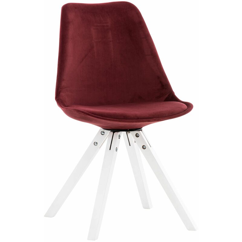 

Silla en Terciopelo Pegleg Square Rojo Blanco