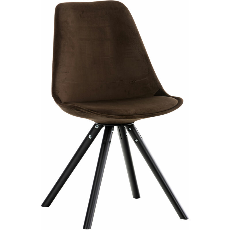 

Silla en Terciopelo Pegleg Rund Marrón Negro