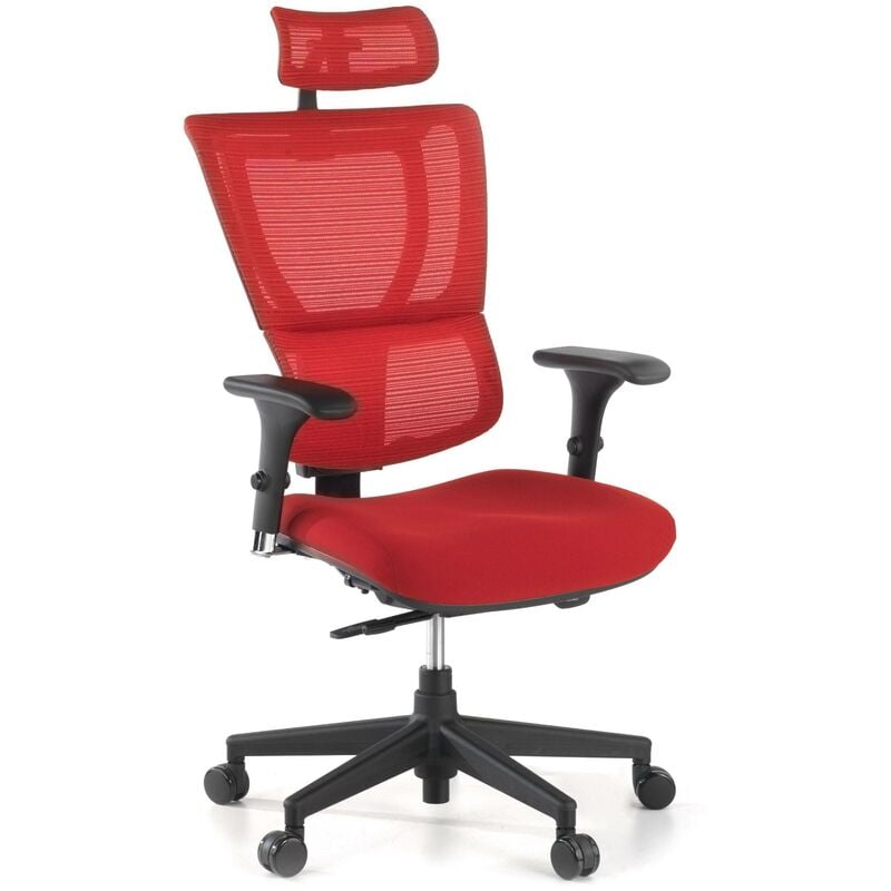 

Silla ergonómica Android, modelo premium rojo - rojo