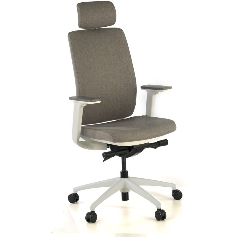 

Silla ergonómica Astra, espuma inyectada reposabrazos 3D gris - gris