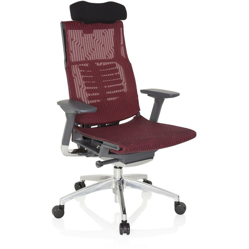 

Silla ergonómica Dynamic, mecanismo sincronizado plus, burdeos - rojo
