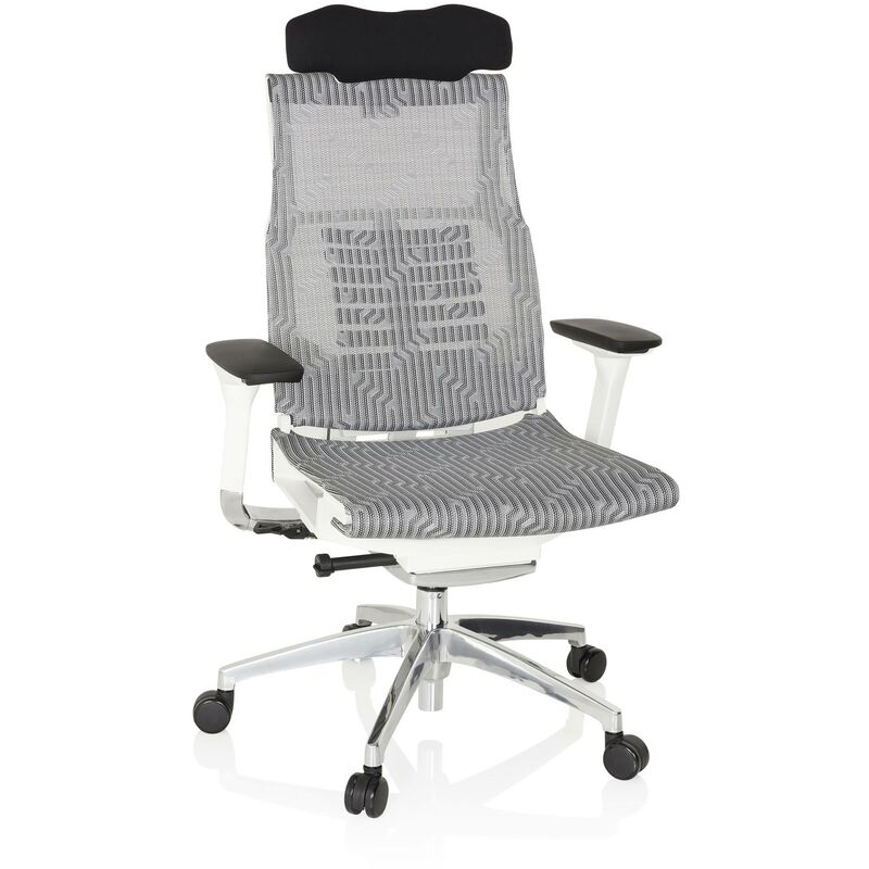 

Silla ergonómica Dynamic white, mecanismo sincron plus, gris - gris