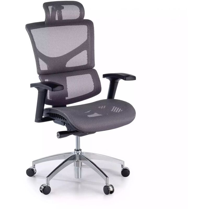 

Silla ergonómica 1, con reposacabezas modelo premium gris - gris - Erghos
