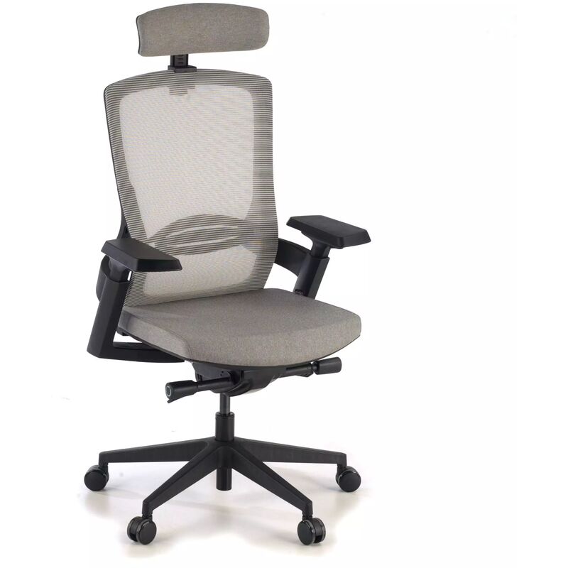 

Silla ergonomica alta gama Wagner, XXL, espuma inyectada, red gris - gris