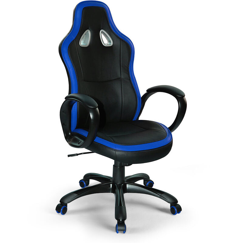 

Franchi Bürosessel - Silla ergonómica gamer y de oficina de polipiel con diseño deportivo Racer Super Sport Ice