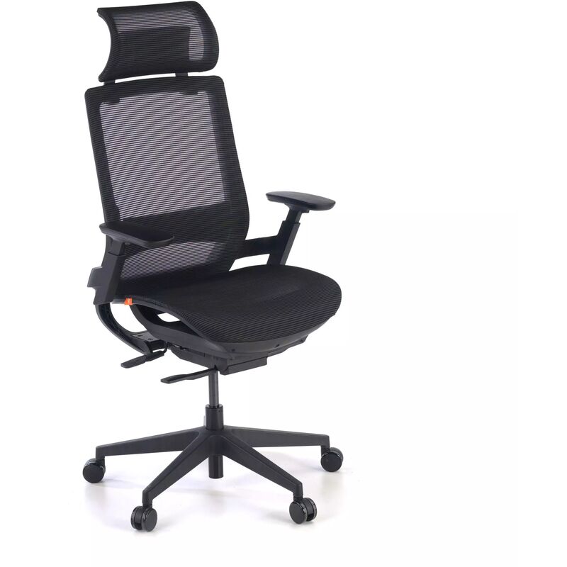 

Silla de oficina Goliath, ergonómica,brazos 3D, reposacabezas negro - negro