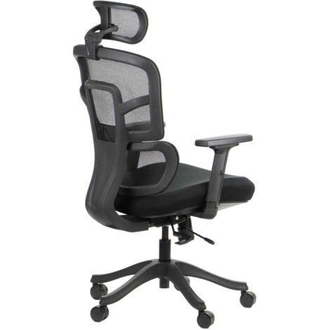 Silla ergonómica TREX BLACK, base de nailon