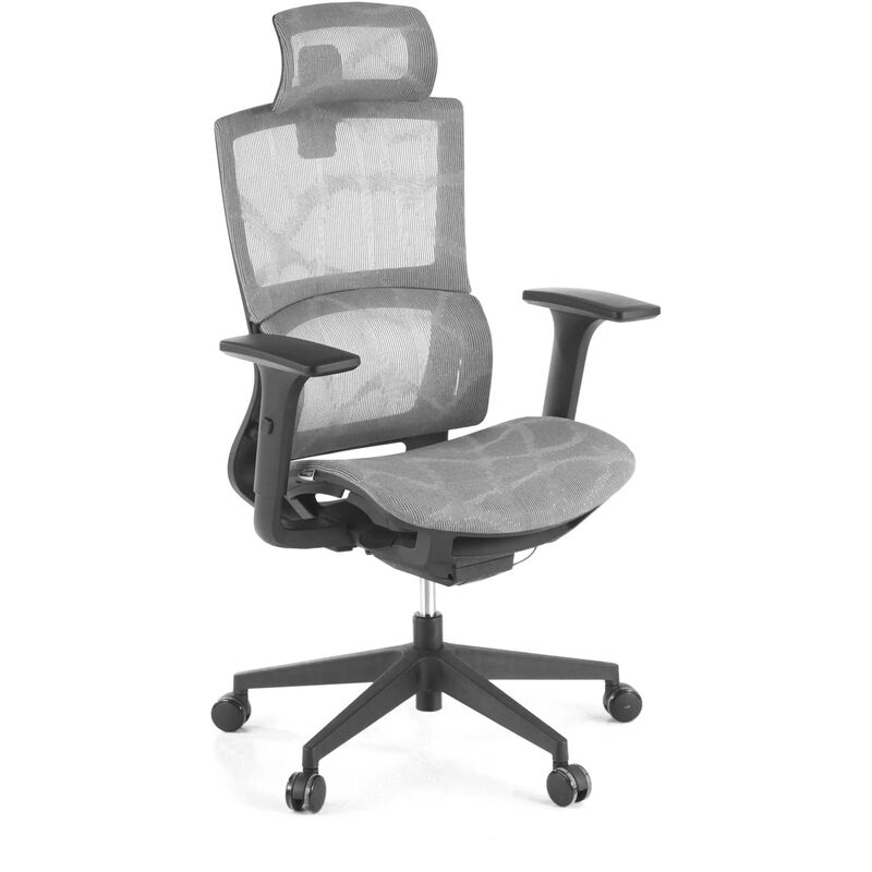 

Silla ergonomica Vortex,cojin lumbar, reposacabezas red gris - gris