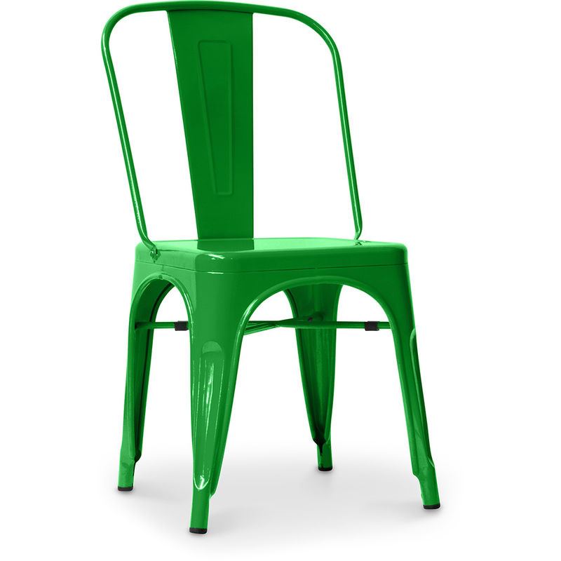 

Privatefloor - Silla Stylix con asiento cuadrada - Nueva edición - Metal Verde Hierro