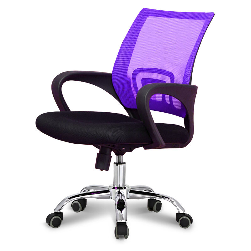 

Silla estudio y oficina giratoria reclinable base metálica cromada respaldo lima