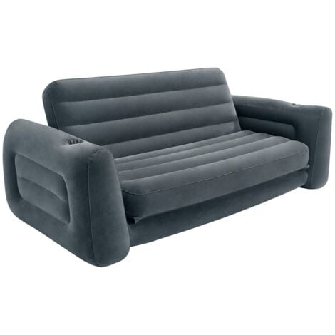 Silla extensible gris oscuro 203x231x66 cm INTEX