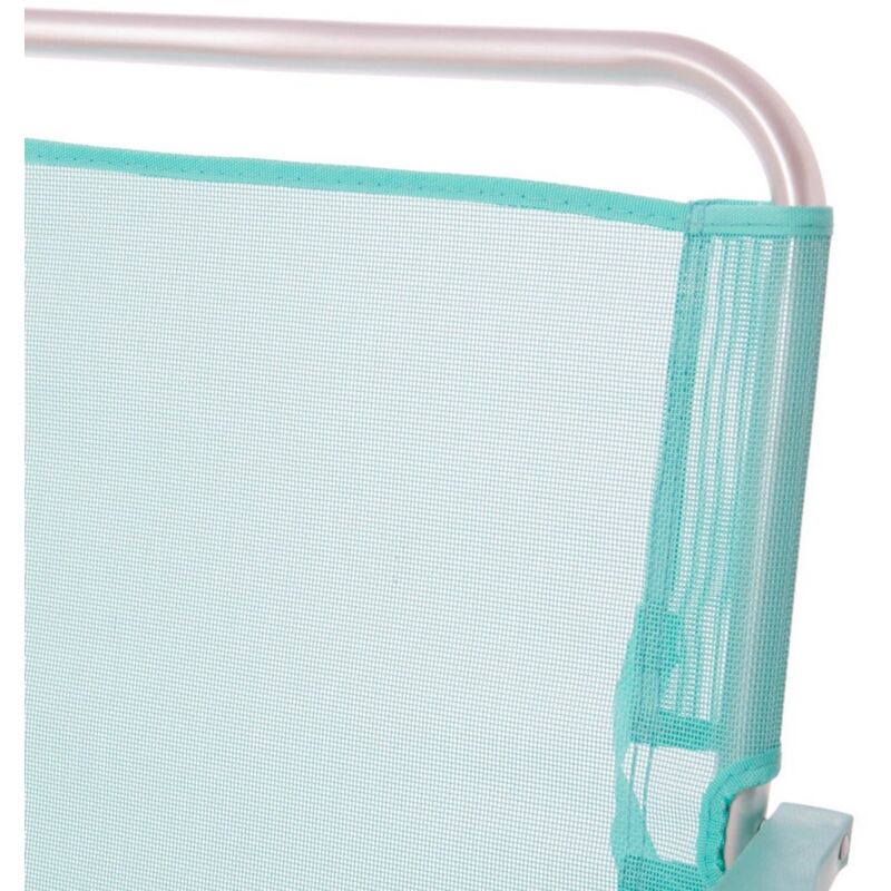 

Lolahome - Silla de playa plegable verde aluminio de 78x57x50 cm