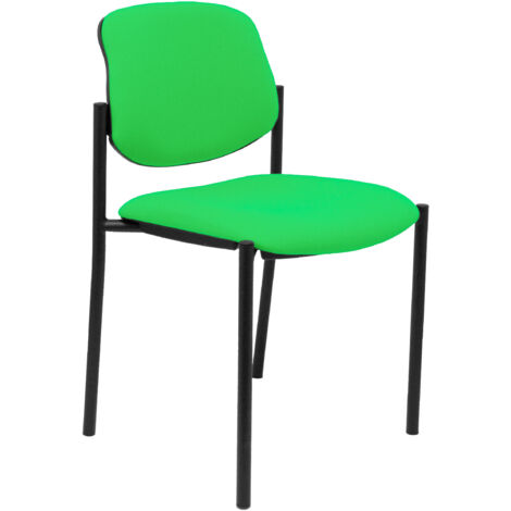 Silla fija Styl bali pistacho chasis negro