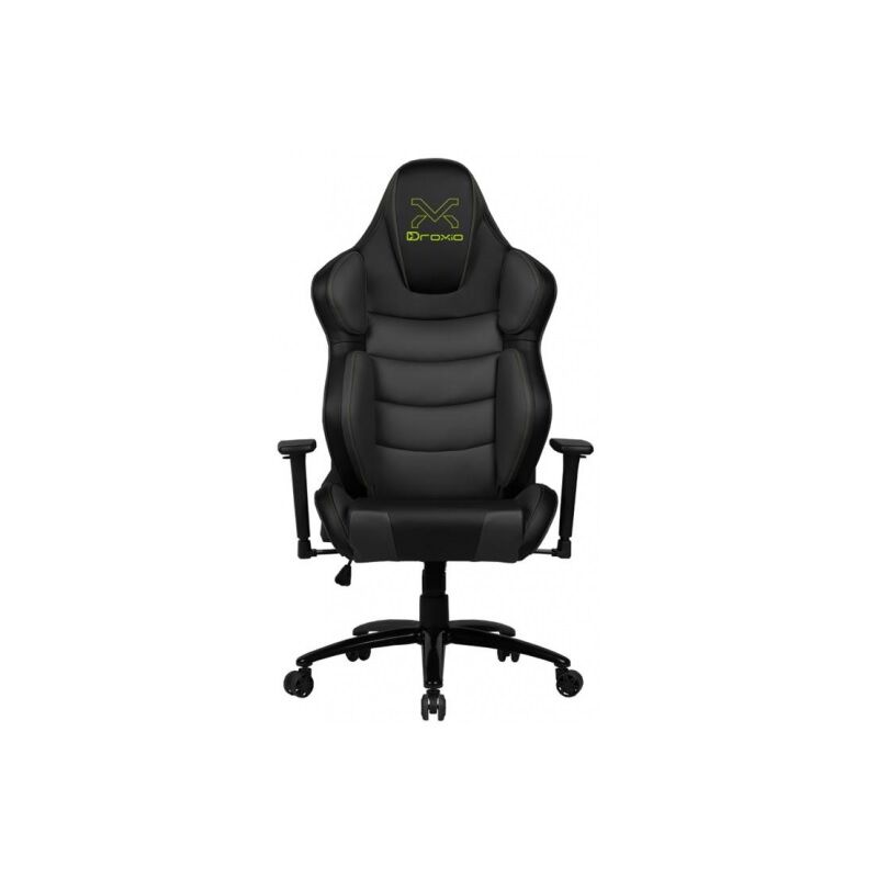 

Silla gaming troun pro nero color negro con detalles en verde base metalica apoya brazos 3d ajustable - 3GO