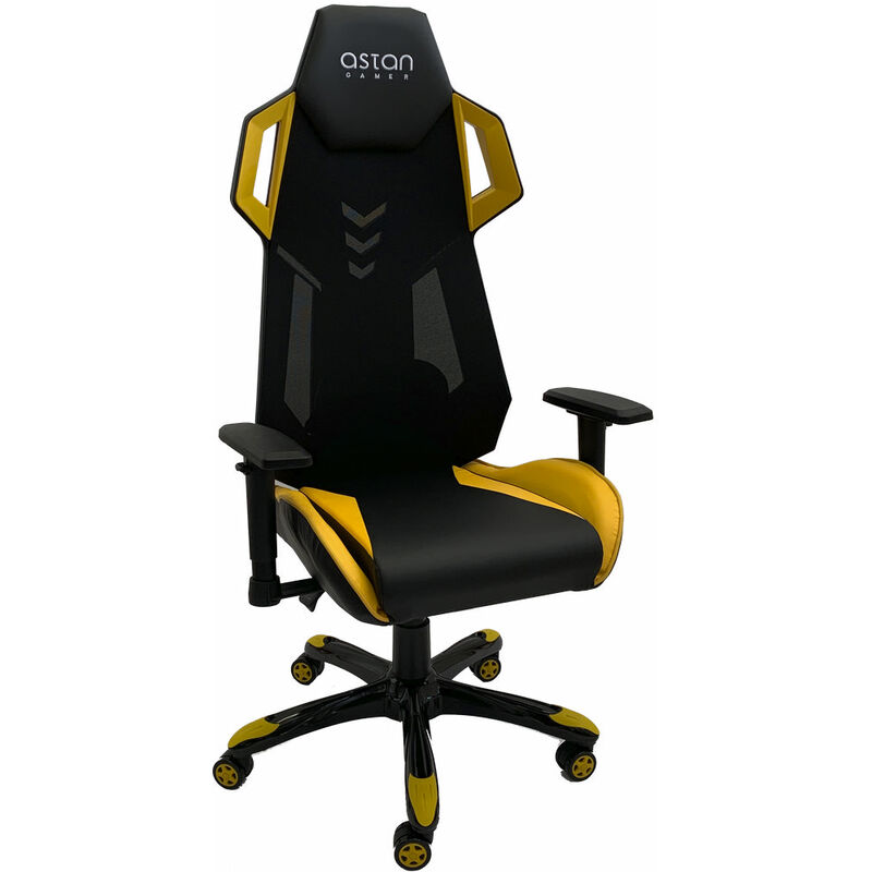 

Silla Gaming Astan Hogar Stream Team Amarillo/Negro