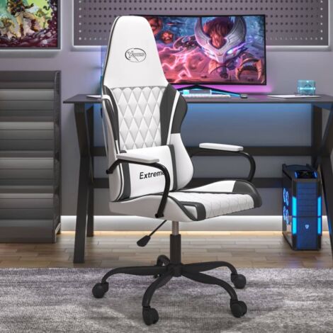 Silla gaming cuero sintético  y negro