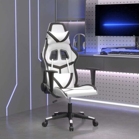 Silla gaming cuero sintético  y negro