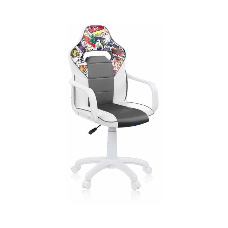 

Silla Gaming DRWSticker-Blanco-Gris DRW