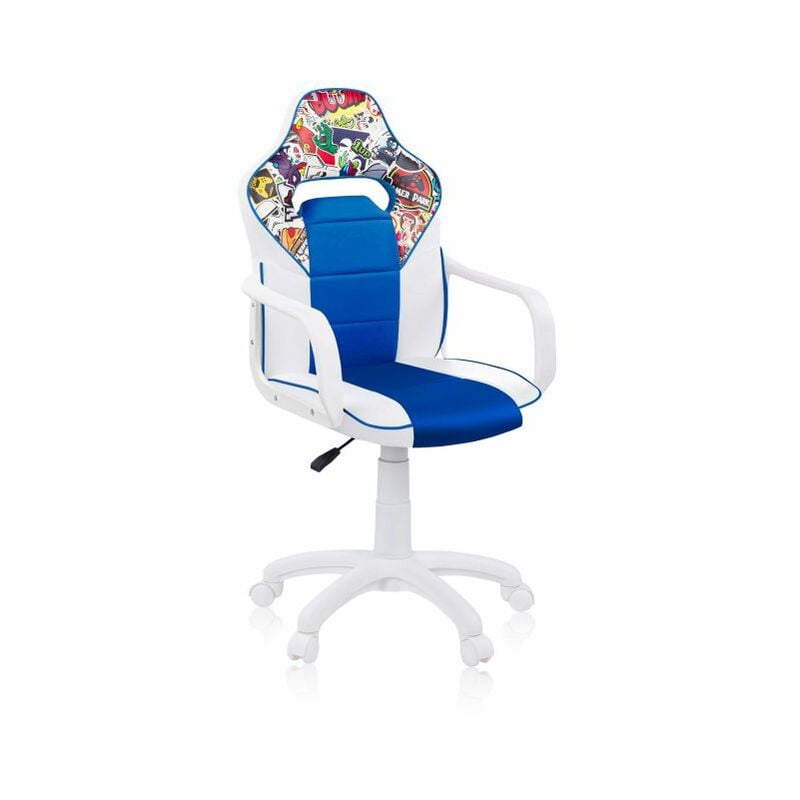 

Silla Gaming DRWSticker Blanco Azul DRW