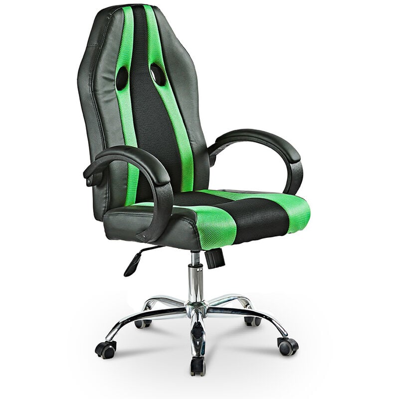

Franchi Bürosessel - Silla gaming ergonómica deportiva de polipiel ajustable en altura Qatar Emerald