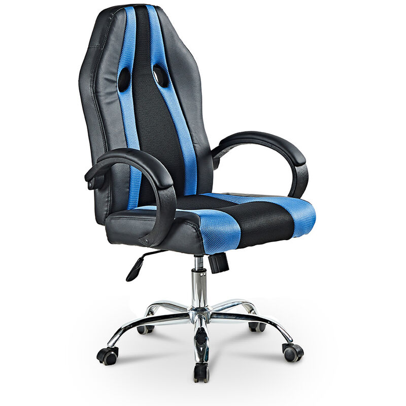 

Franchi Bürosessel - Silla gaming ergonómica deportiva de polipiel ajustable en altura Qatar Sky