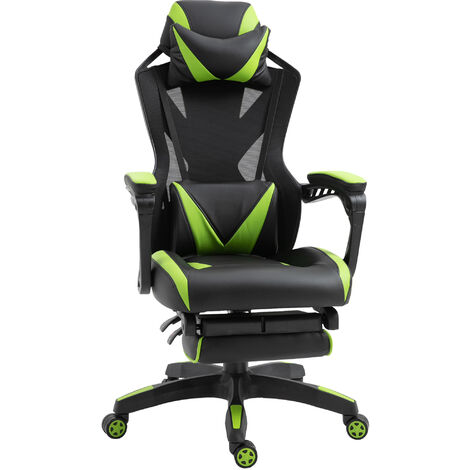 IntimaTe WM Heart Silla Gaming Ergonómica Silla Gamer con Reposapies Silla  Racing para Computadora Reclinable Respaldo Alto con Cojín Lumbar Silla