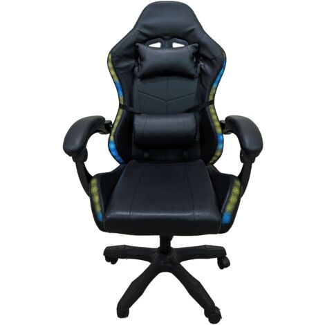 Silla Gaming Ergonomica y Giratoria YN con Luces LED
