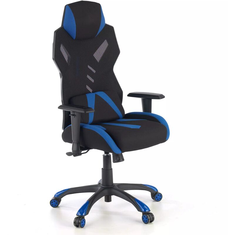 

Silla gaming Fenix, red transpirable, brazos 1D azul - azul