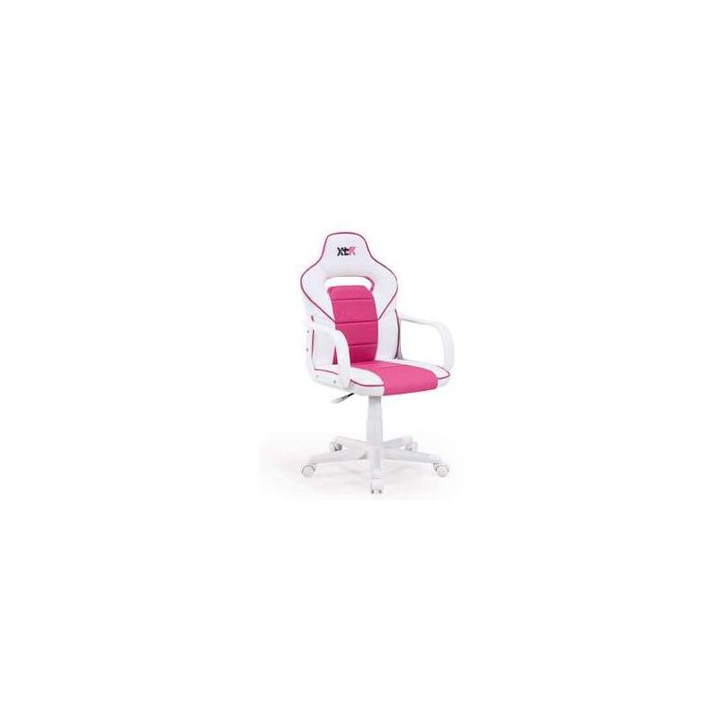 

Adec - Silla Gaming Gamer DRW de oficina o estudio en símil Piel dos colores a elegir 98/108 cm(alto)60 cm(ancho)60 cm(largo) Color BLANCO-ROSA