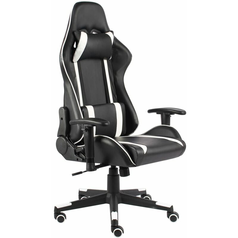

Silla gaming giratoria PVC blanco - Blanco